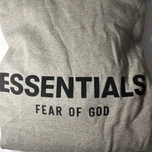 Fear of God Essentials Hoodie Color Light Oatmeal Size S